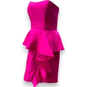 EUC Shoshanna Prom or wedding guest Hot Pink dress Size 8